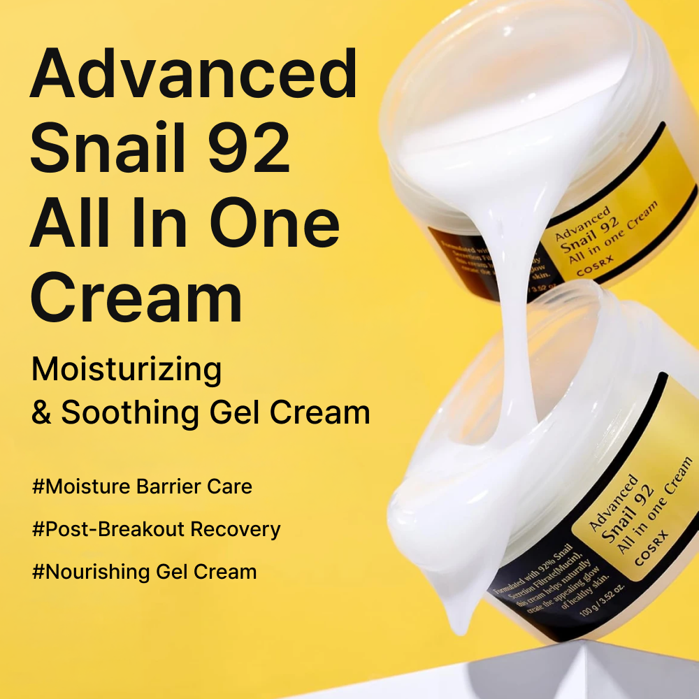 MOIDA SET [COSRX] Snail 96 Mucin Repair Care Routine for Damaged & Dehydrated Skin (Essence + Cream) *Special Price*