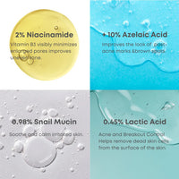 *MOIDA SET* [NINE LESS] A-control Acne Solution Duo (Serum + Cream) + FREE GIFT