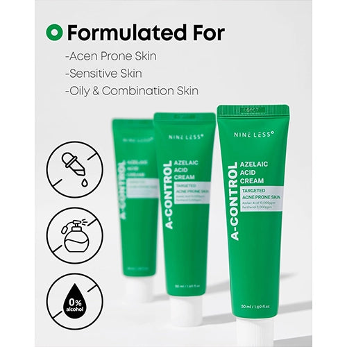 [NINE LESS] A-Control Azelaic Acid Cream 50ml