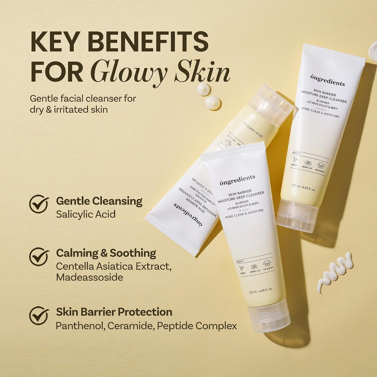 [Ongredients] Skin Barrier Moisture Deep Cleanser 120ml