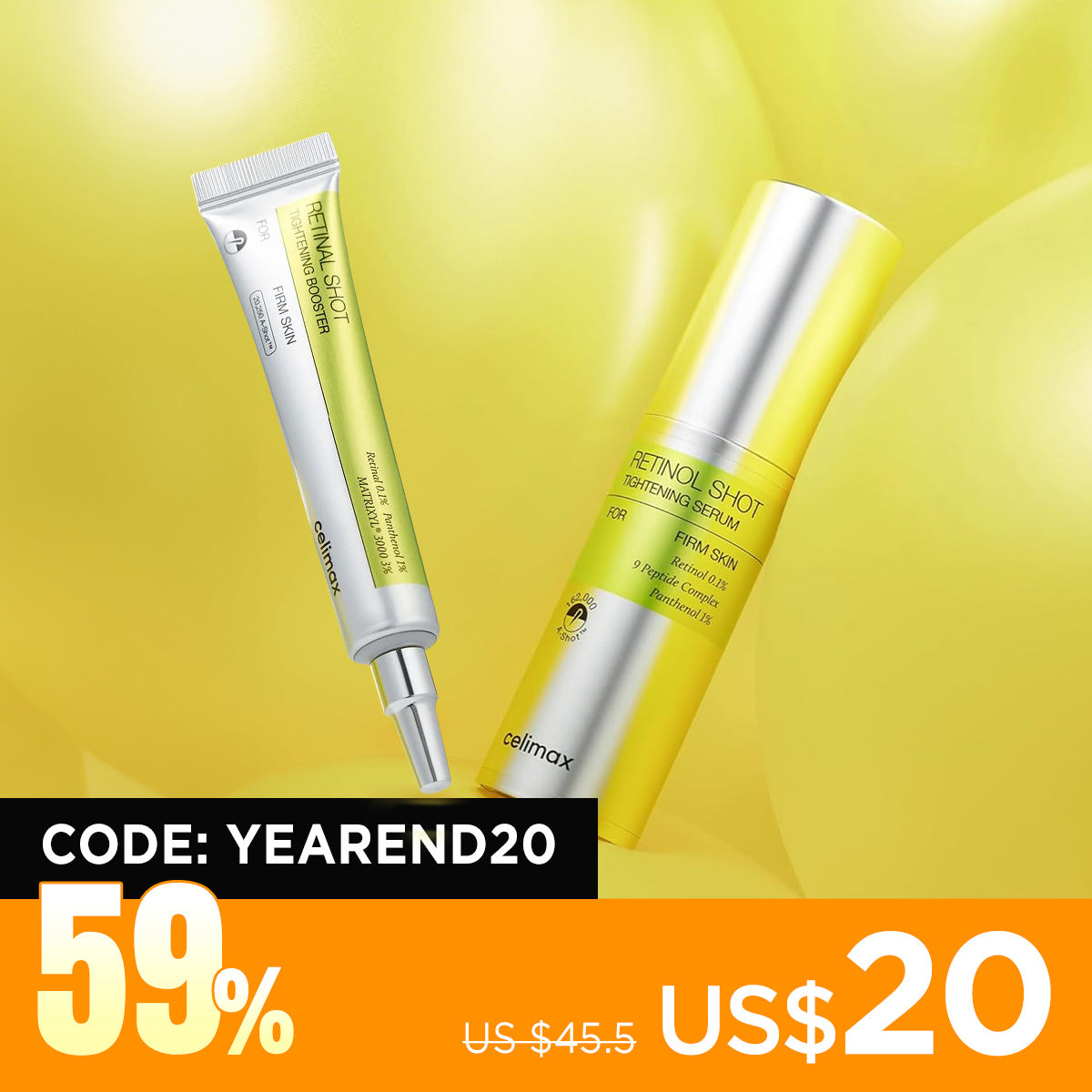 [celimax] THE Vita-A Retinal Booster & Retinol Serum Set