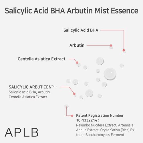 [APLB] Salicylic Acid BHA Arbutin Mist Essence 105ml