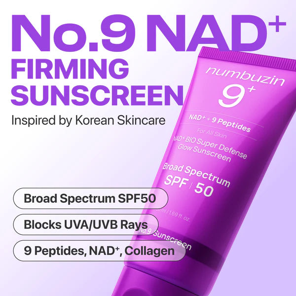 [Numbuzin] No.9 NAD+ BIO Super Defense Glow Sunscreen 50ml