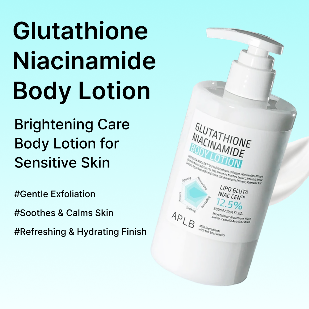 MOIDA SET [APLB] Glutathione Niacinamide Brightening Body Routine for Dull & Rough Skin (Body Wash + Body Lotion) *Special Price*