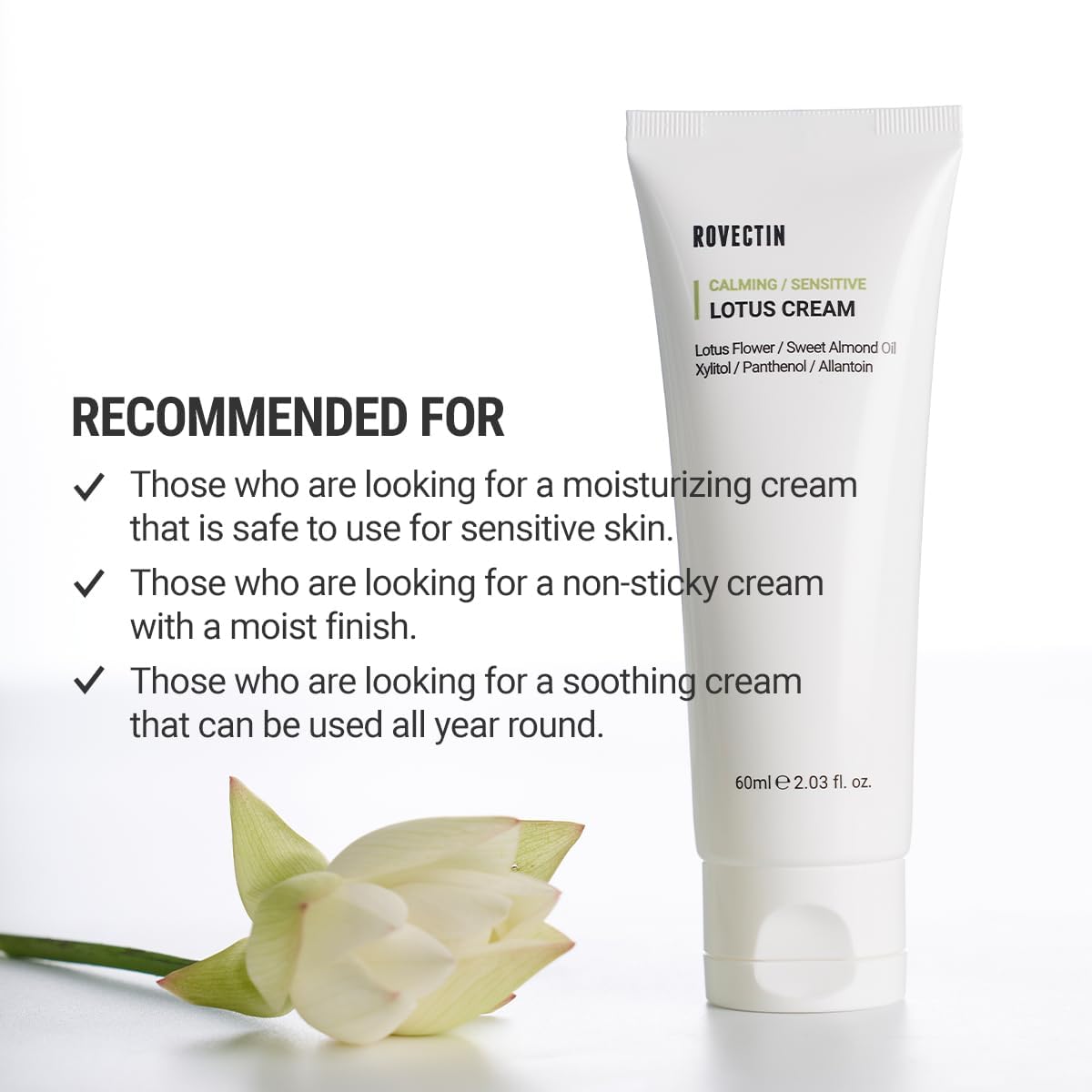 [Rovectin] *renewal* Calming Lotus Cream 60ml
