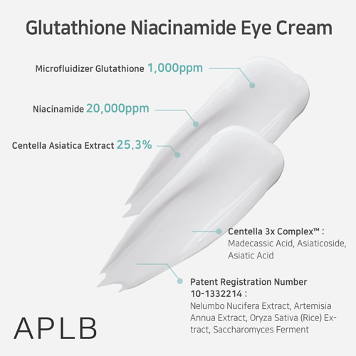 aplb glutathione niacinamide eye cream 20ml APLB Glutathione Niacinamide Eye Cream 20ml