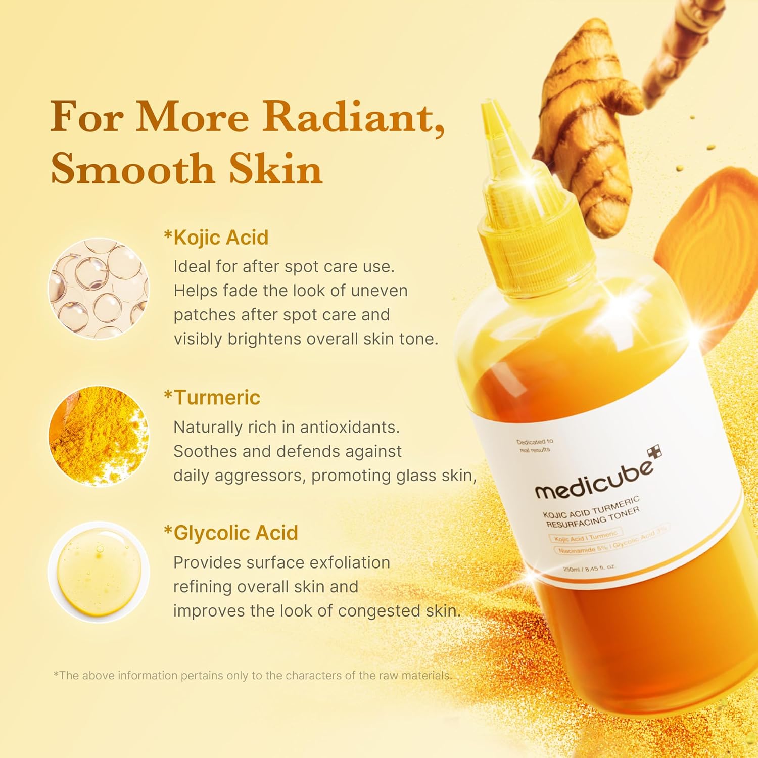 [Medicube] Kojic Acid Turmeric Resurfacing Toner 250ml