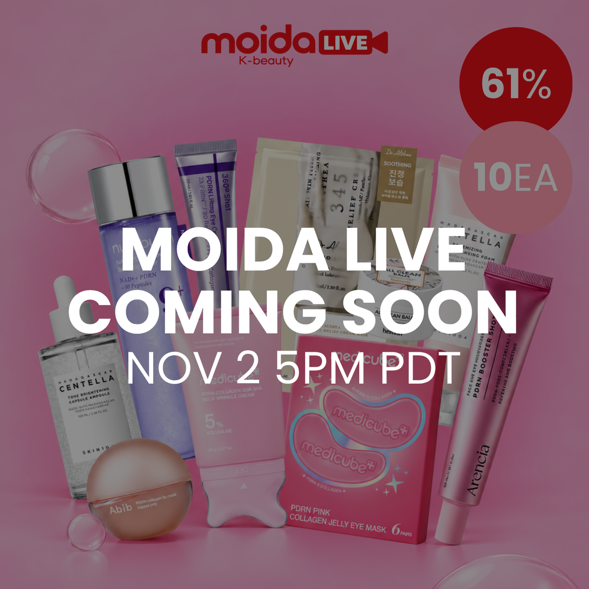 LIVE-EXCLUSIVE [MOIDA] Prep to Glow Set (Winter Glow Routine) (10 Items Included)