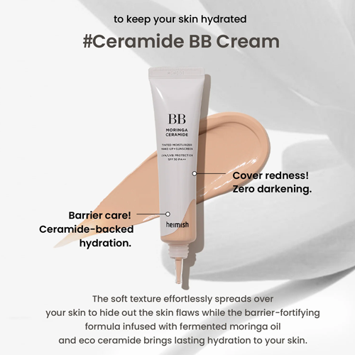 [heimish] *renewal* Moringa Ceramide BB Cream SPF 30 PA++ (7 colors)