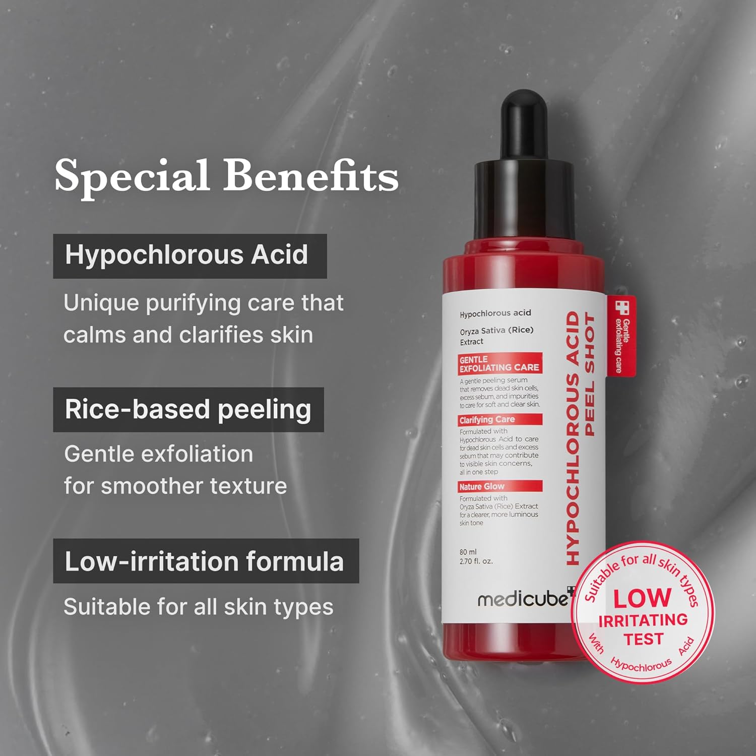 [MEDICUBE] Hypochlorous Acid Rice Shot 80ml