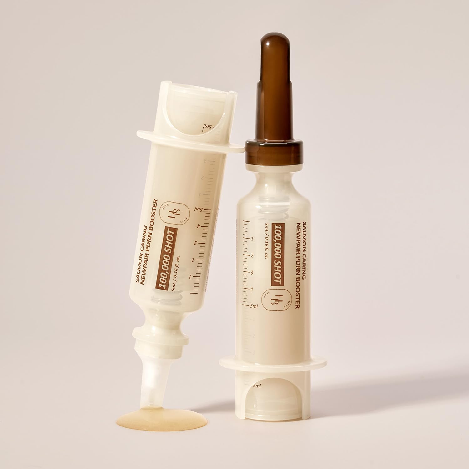 [HEVEBLUE] Salmon Caring Centella New Pair PDRN Booster 100,000 Shot Essence 2ea