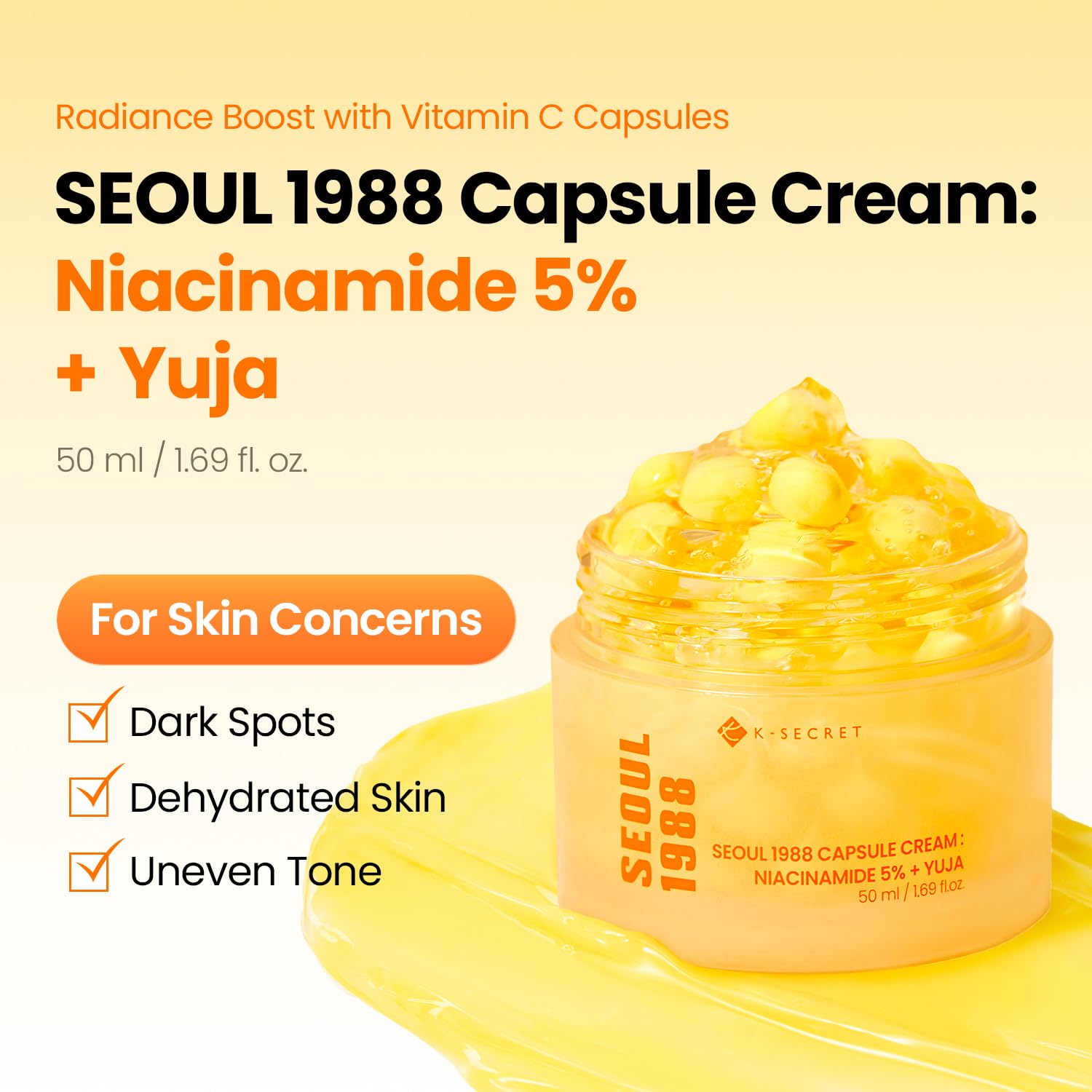 MOIDA SET [KSECRET] SEOUL 1988 Niacinamide + Yuja Set (Serum + Cream) *Special Price*
