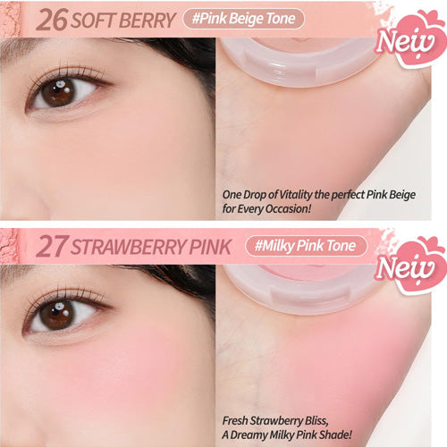 [Peripera] Pure Blushed Sunshine Cheek Soft Berry Edition (2 colors)