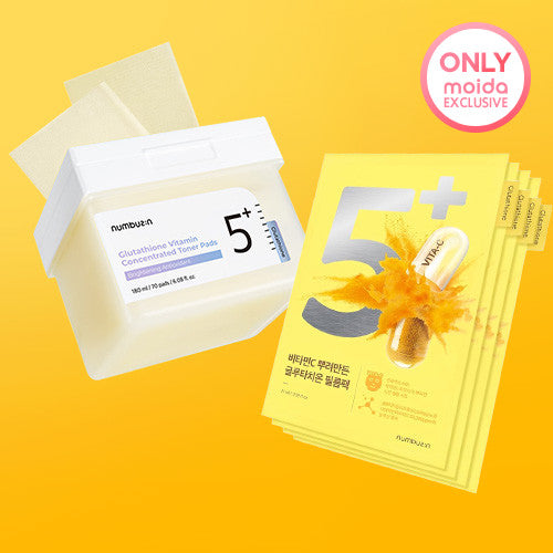 SET [numbuzin] Brightening Care Set / Toner Pads (70Pads) + Mask (4ea)