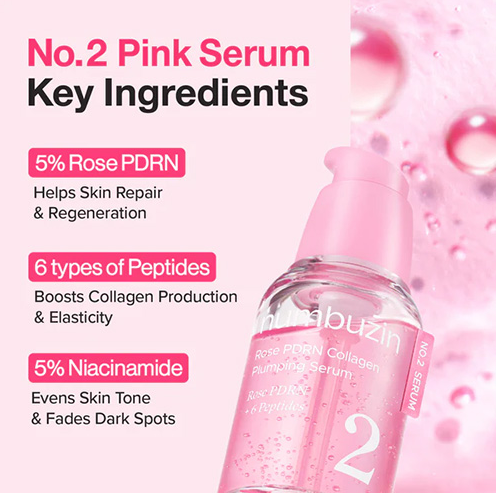 [Numbuzin] No.2 Rose PDRN Collagen Plumping Serum 30ml