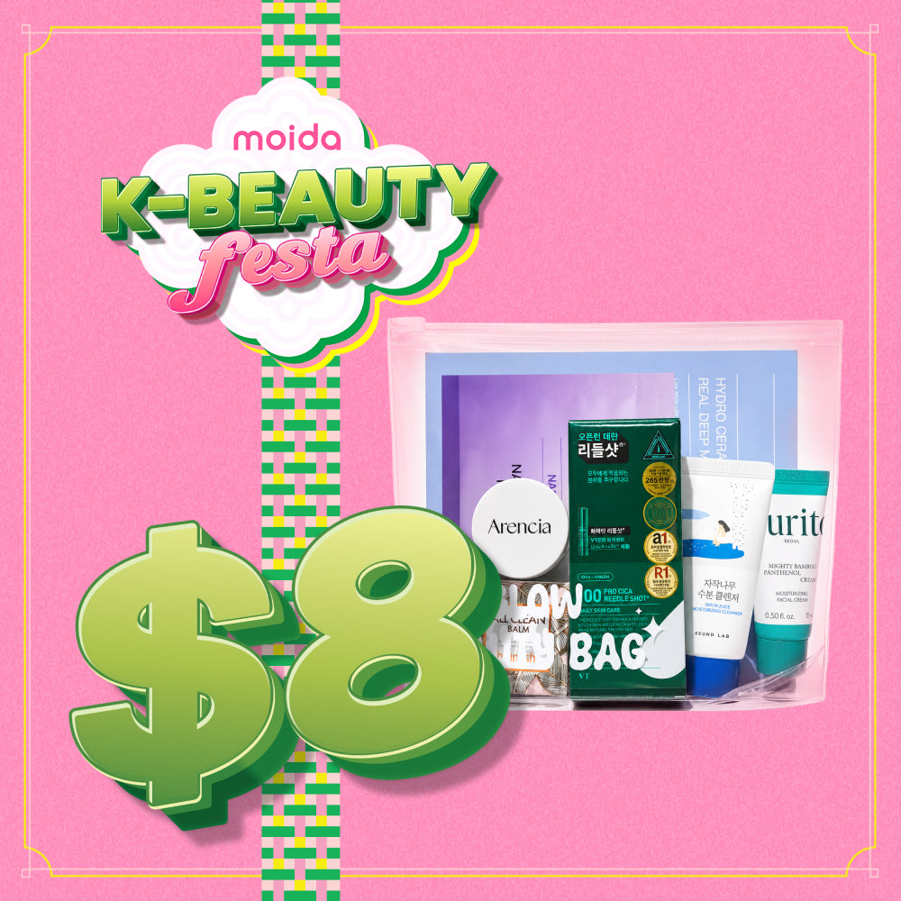 *$8 DEAL* *Special Price* [MOIDA] K-Beauty Glow Bag (7 Items + Pouch)