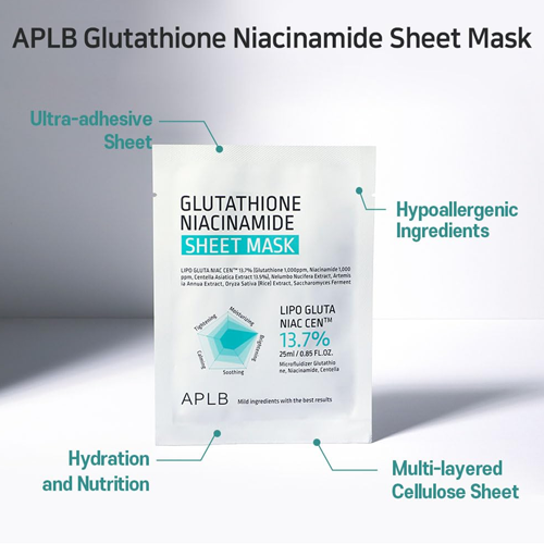 [APLB] Glutathione Niacinamide Sheet Mask (10ea)