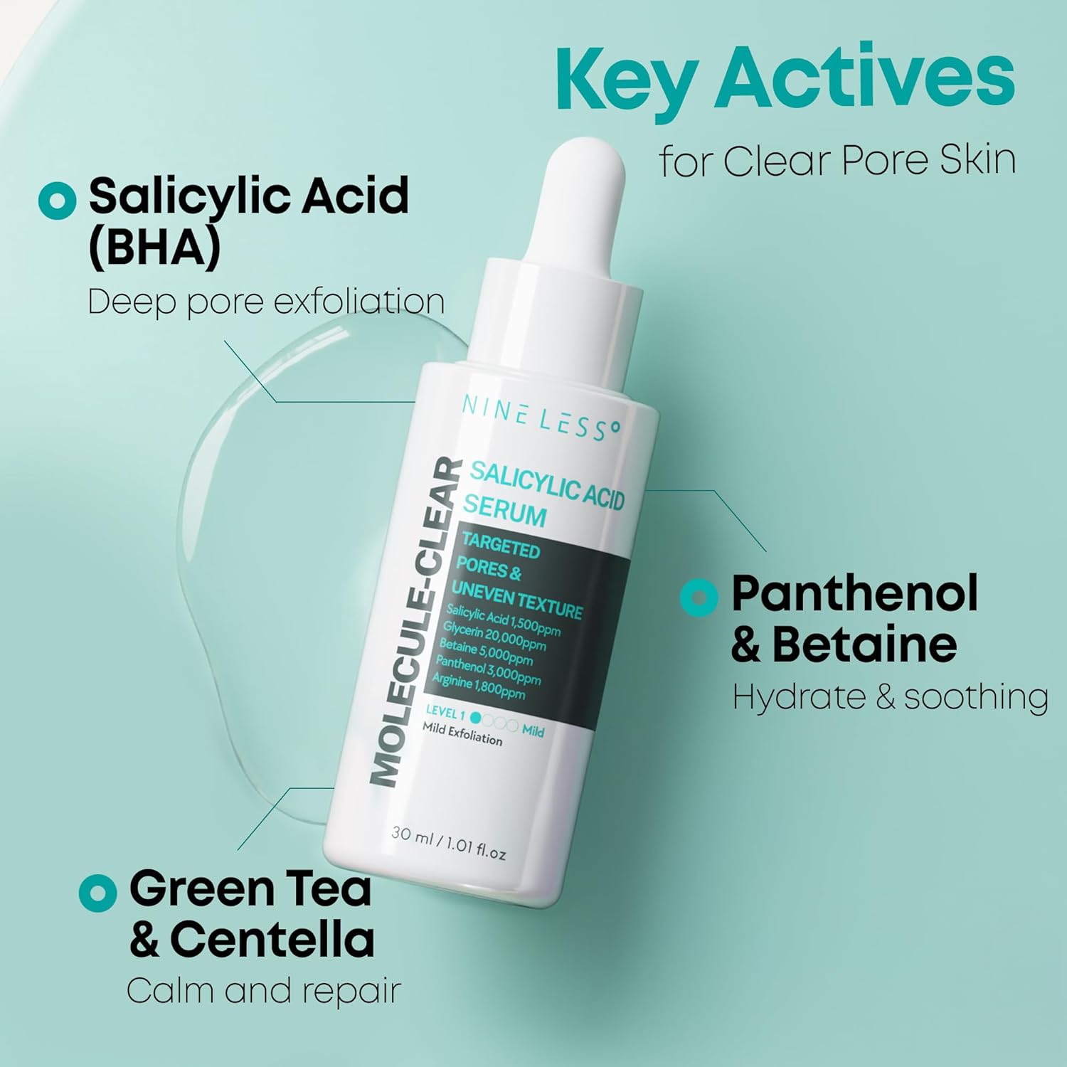 [NINELESS] *renewal* Molecule-Clear Salicylic Acid Serum 30ml
