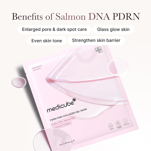 [Medicube] PDRN Pink Collagen Gel Mask (1ea/4ea)