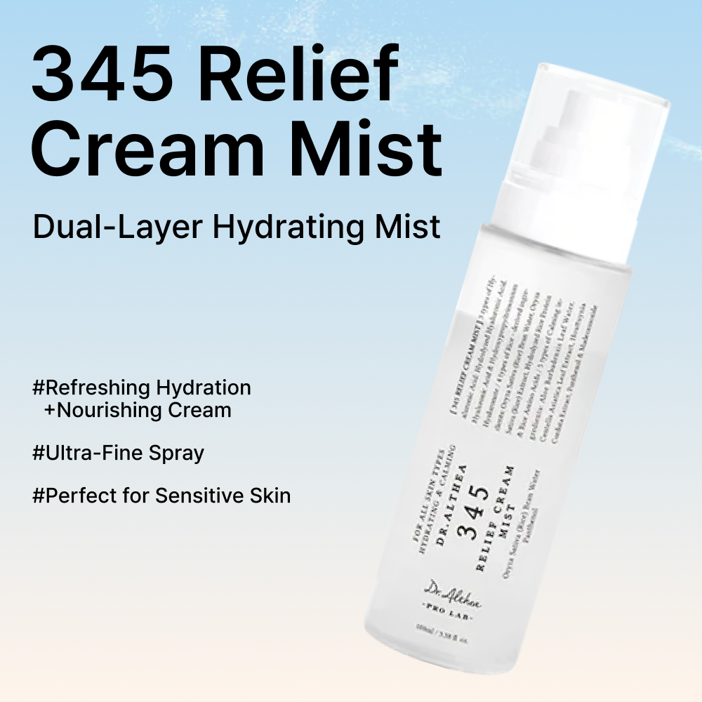 MOIDA SET [Dr. Althea] 345 Calming & Post-Acne Relief Routine for Sensitive & Reactive Skin (Cream + Cream Mist + Cream Mask) *Special Price*