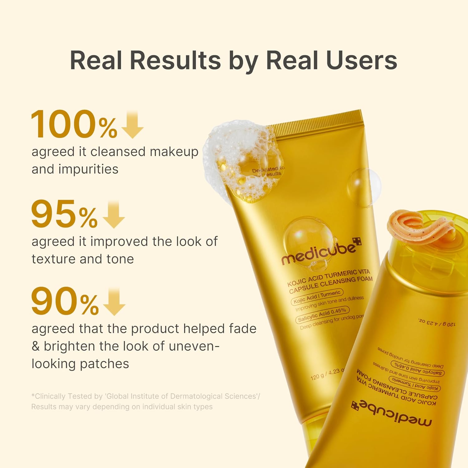 [Medicube] Kojic Acid Turmeric Vita Capsule Cleansing Foam 120ml