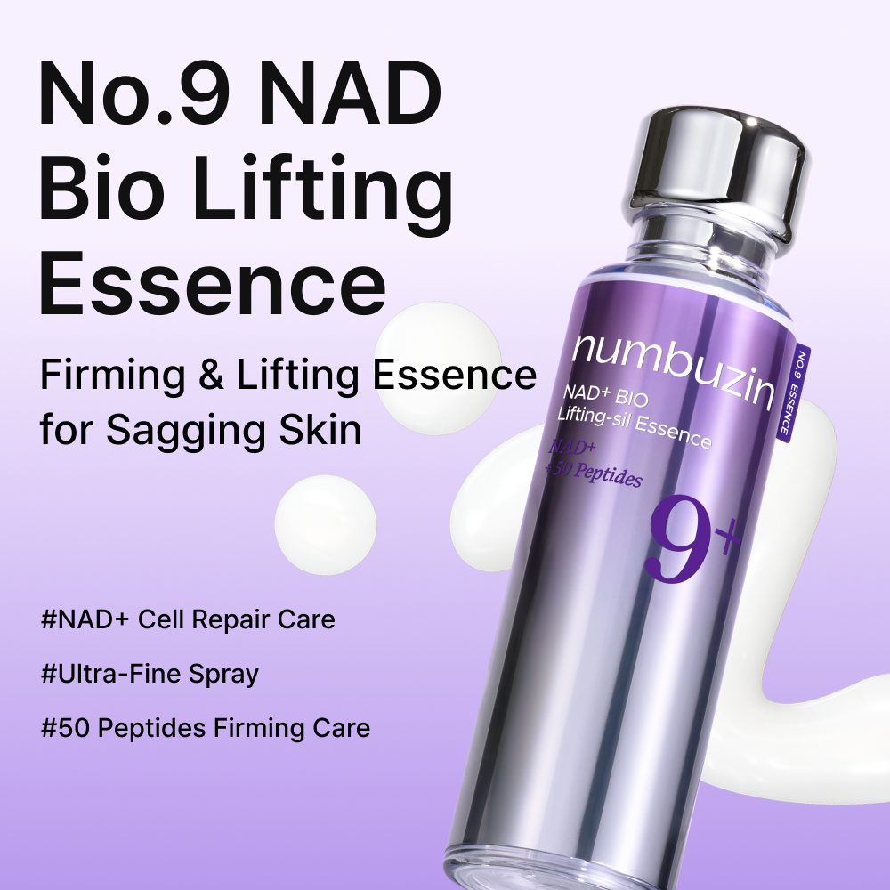 MOIDA SET [Numbuzin] No.9 NAD Anti-Aging Routine for Aging & Tired Skin (Toner + Essence + Eye Cream + Masks) *Special Price*