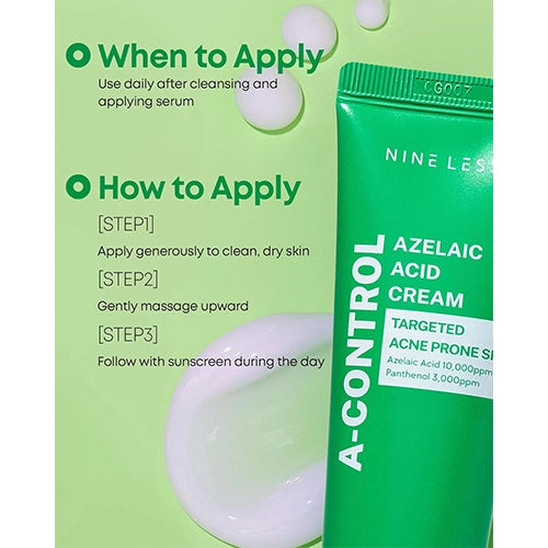 [NINE LESS] A-Control Azelaic Acid Cream 50ml