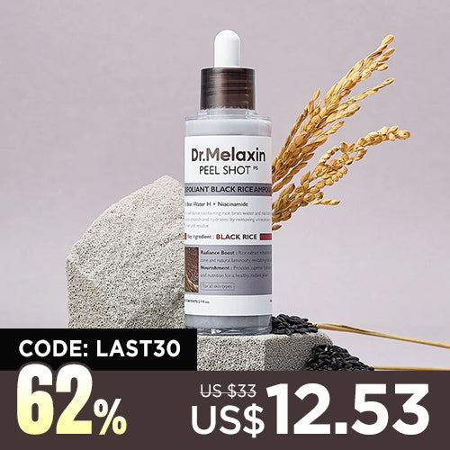 [Dr.Melaxin] Peel Shot Exfoliating Black Rice Ampoule 80ml