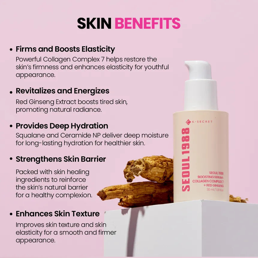 [KSECRET] SEOUL 1988 Boosting Serum: Collagen Complex 7 + Red Ginseng