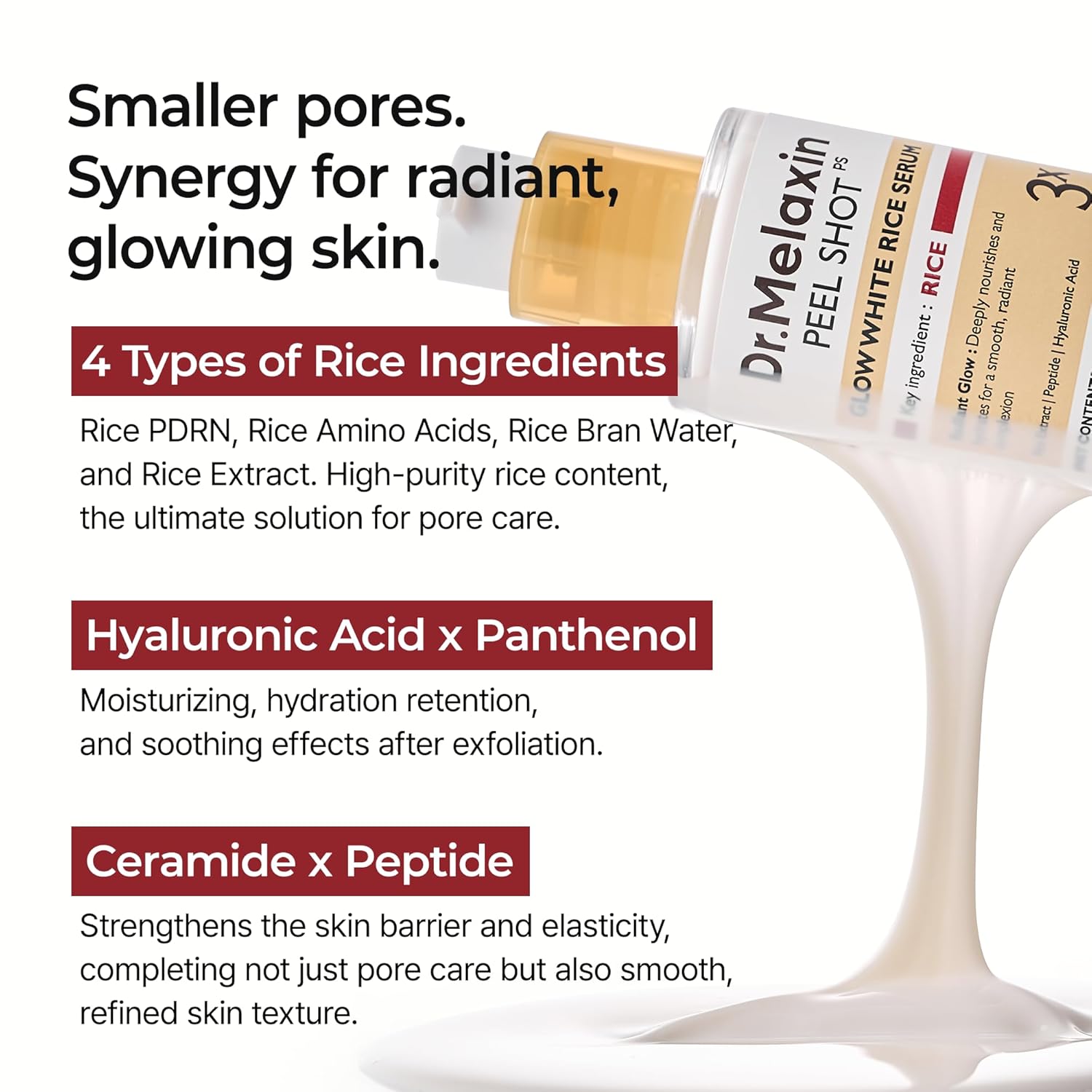 [Dr.Melaxin] Peel Shot Glow White Rice Serum 30ml