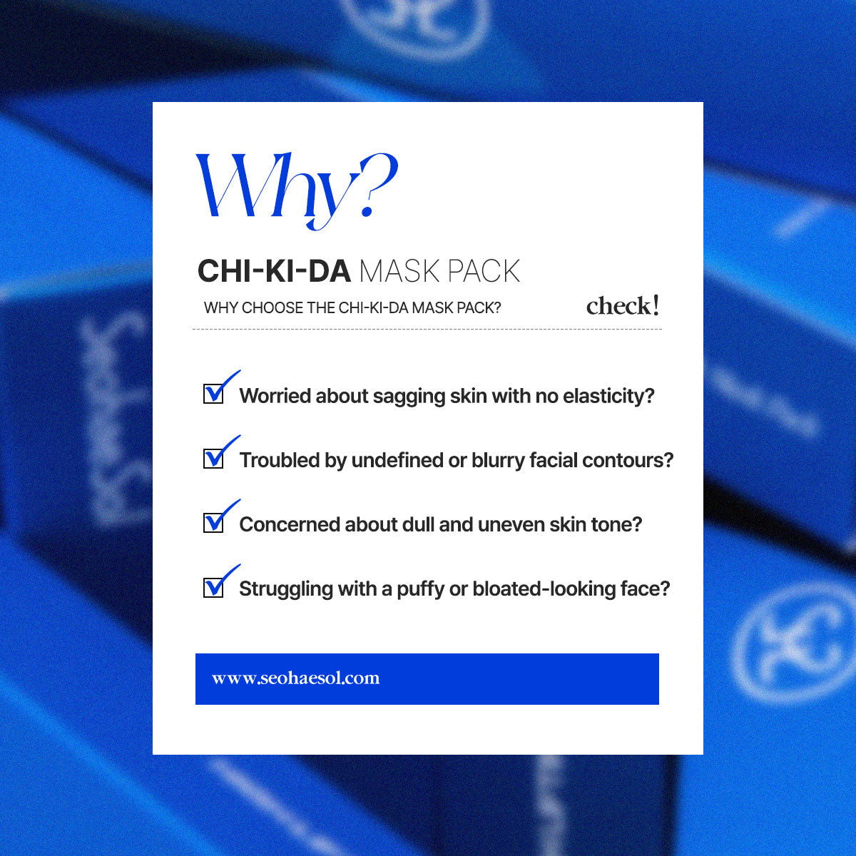 [SeohaeSol] Chi-Ki-Da Mask pack 5ea