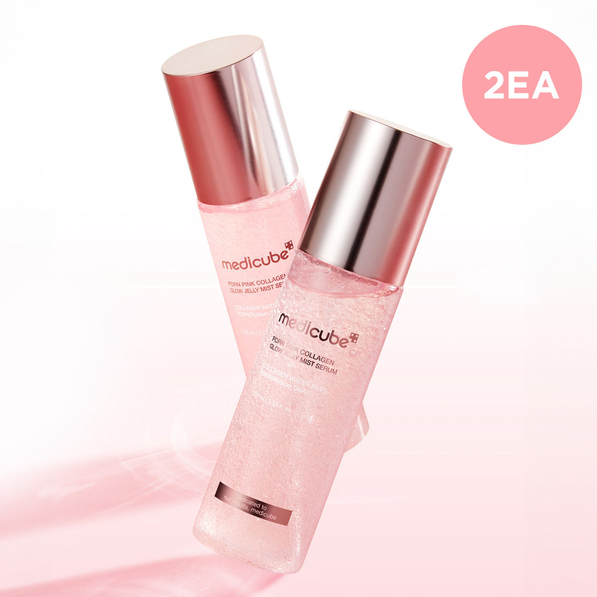 2EA [MEDICUBE] PDRN Pink Collagen Glow Jelly Mist Serum 100ml