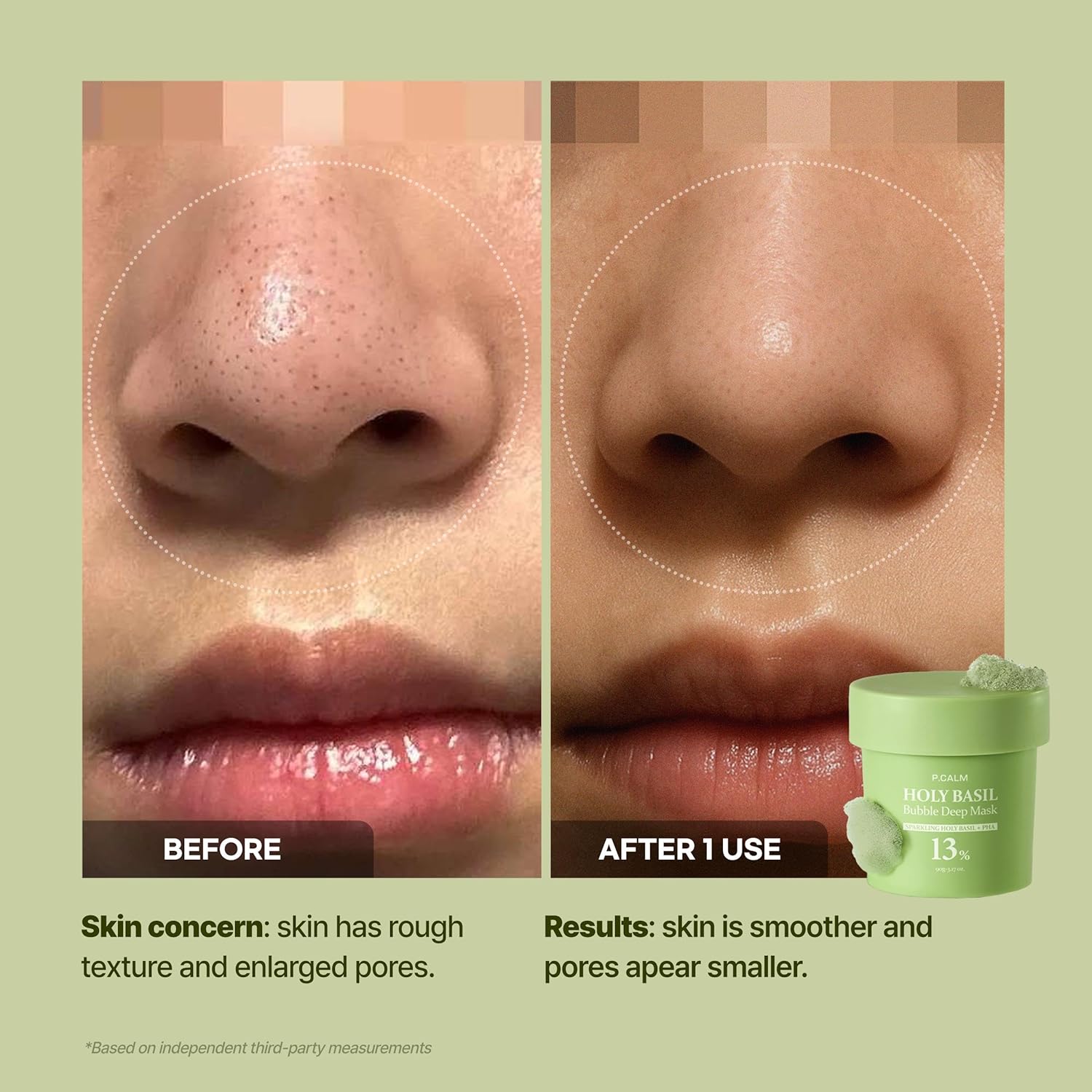 [P.CALM] Holy Basil Bubble Deep Mask 90ml