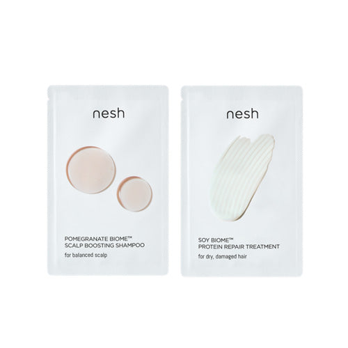 FREE GIFT [nesh] *Sachet Set* Pomegranate Biome Shampoo 10ml +  Soy Biome Treatment 8ml