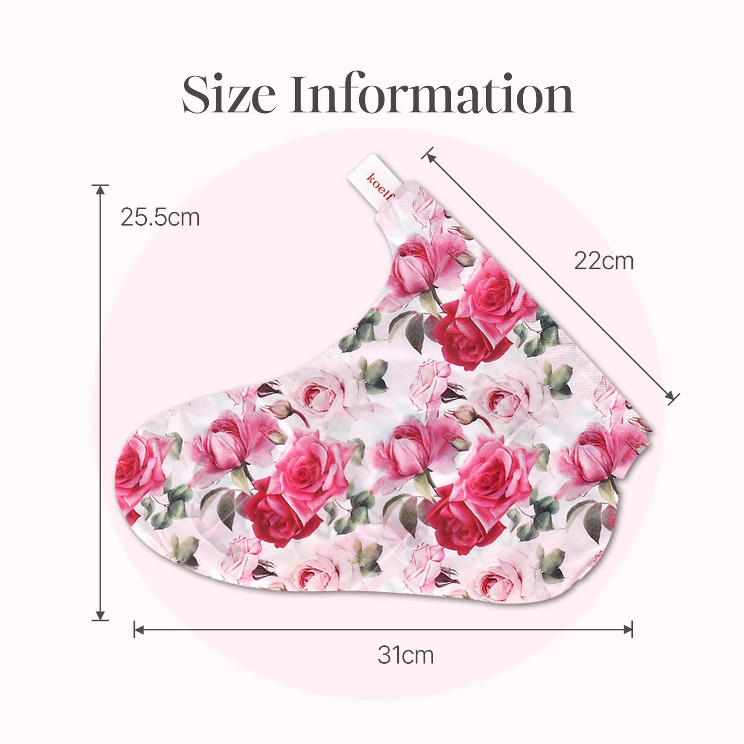 [KOELF] Rose Petal Satin Foot Mask