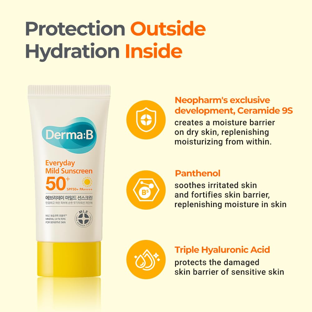 [Derma-B] Everyday Aqua Fit Sunscreen 50ml
