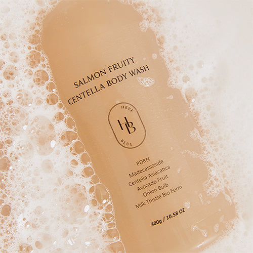 [HEVEBLUE] Salmon Fruity Centella Body Wash 300ml