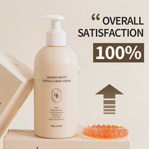 [HEVEBLUE] Salmon Fruity Centella Body Cream 300ml