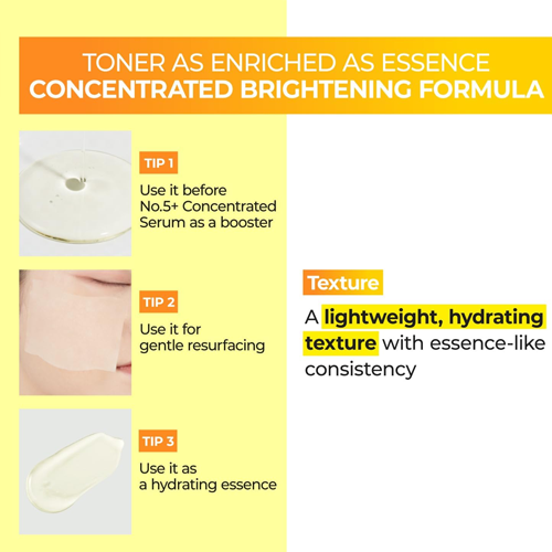 [Numbuzin] No.5+ Glutathione Vitamin Concentrated Toner 200ml