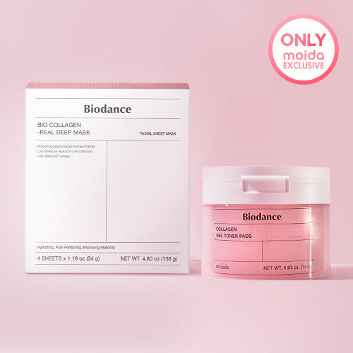 SET [Biodance] Collagen SET / Gel Toner Pads (60ea) + Bio-Collagen Real Deep Mask (4ea)