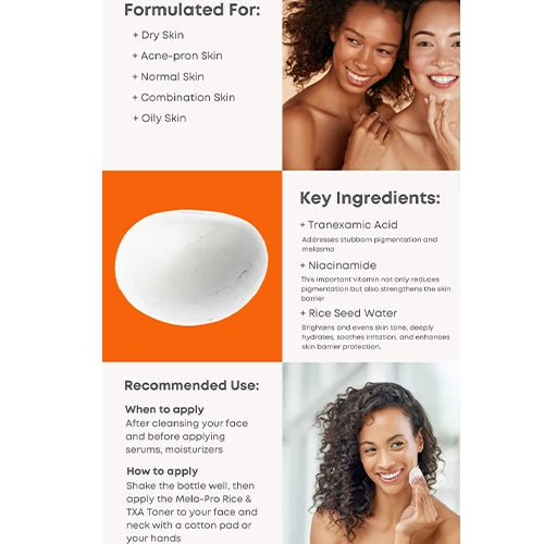 [NINELESS] MELA-PRO Rice & TXA Toner 200ml