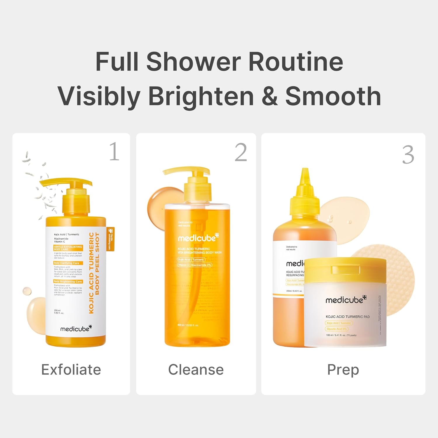 [MEDICUBE] Kojic Acid Turmeric Brightening Body Wash 400ml