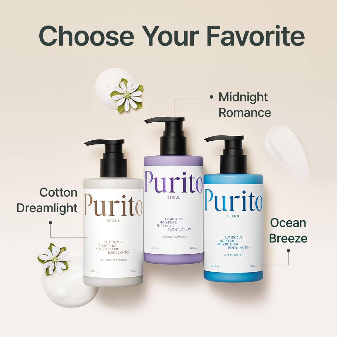 [Purito Seoul] Luminous Moisture Shea Butter Body Lotion (3 types)
