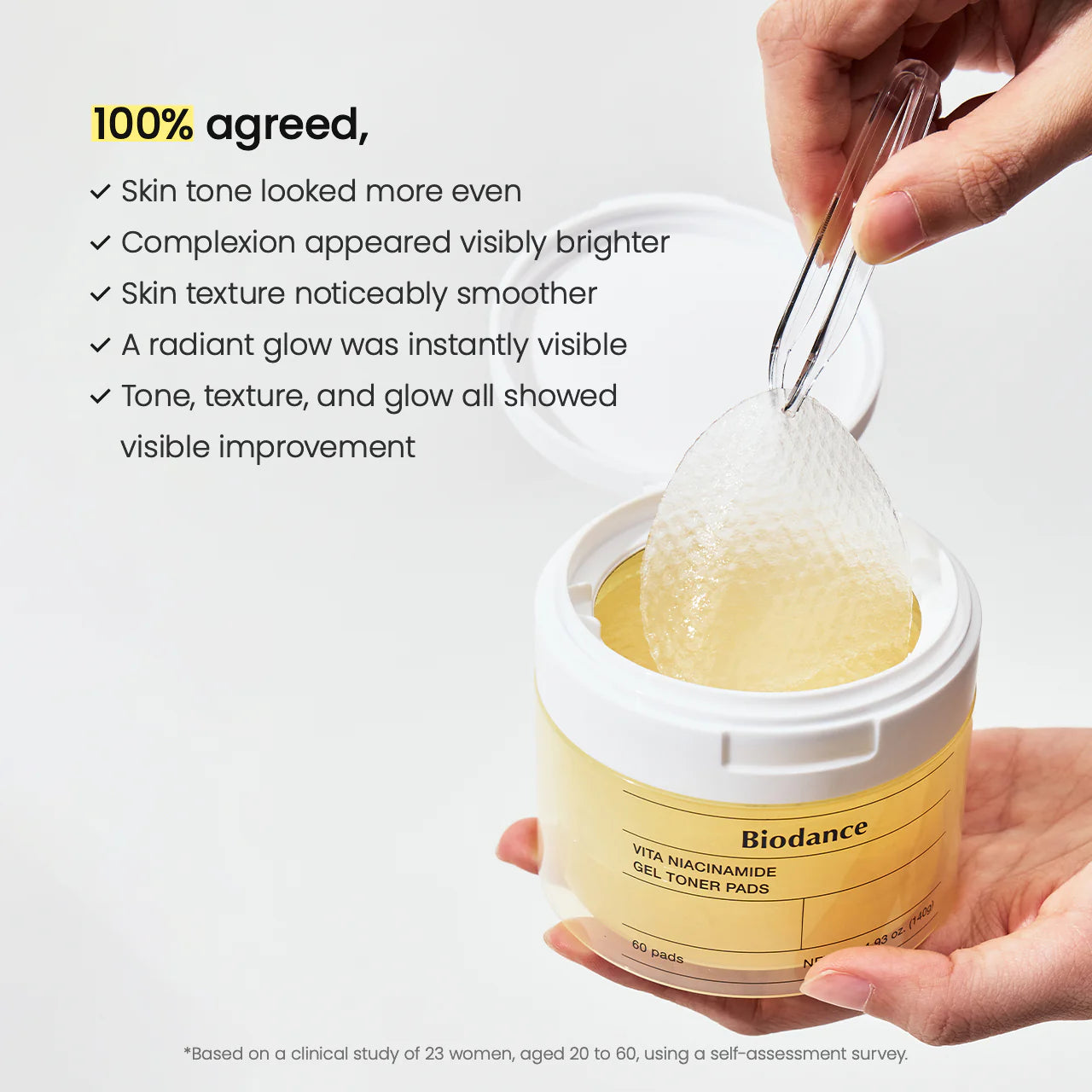 [Biodance] Vita Niacinamide Gel Toner Pads (60 pads)
