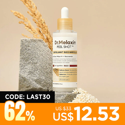 [Dr.Melaxin] Peel Shot Exfoliating White Rice Ampoule 80ml