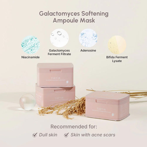 [TIRTIR] Galactomyces Softening Ampoule Mask (30ea)