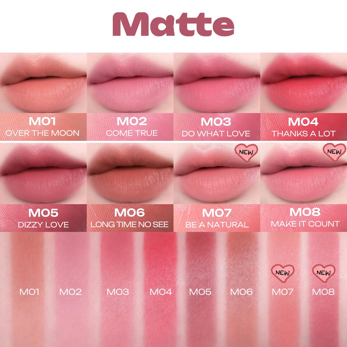 [Peripera] Slip On My Lip (5 colors)
