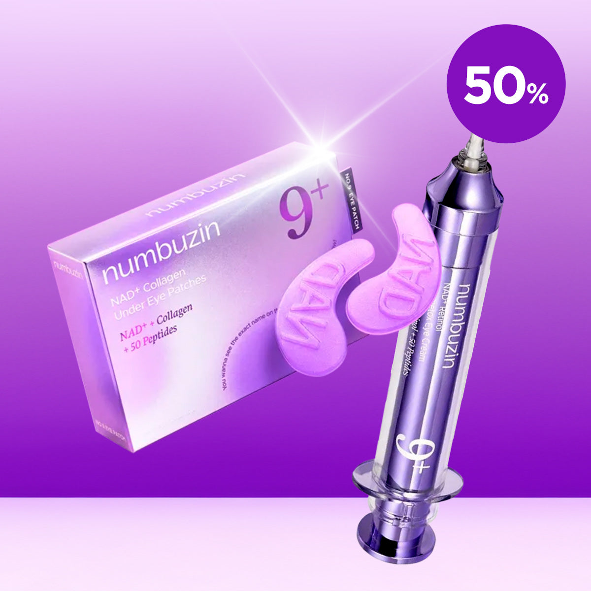 [Numbuzin] No.9 NAD Line Eyecare Set (Eye Cream + Patch)