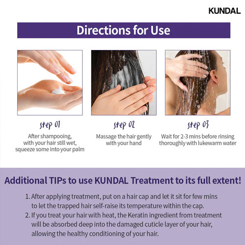 [KUNDAL] Honey & Macadamia Protein Treatment 500ml (7 types)
