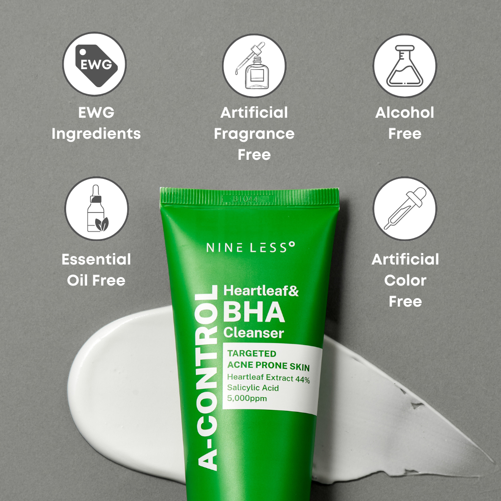 [NINE LESS] A-Control Heartleaf & BHA Cleanser 120ml